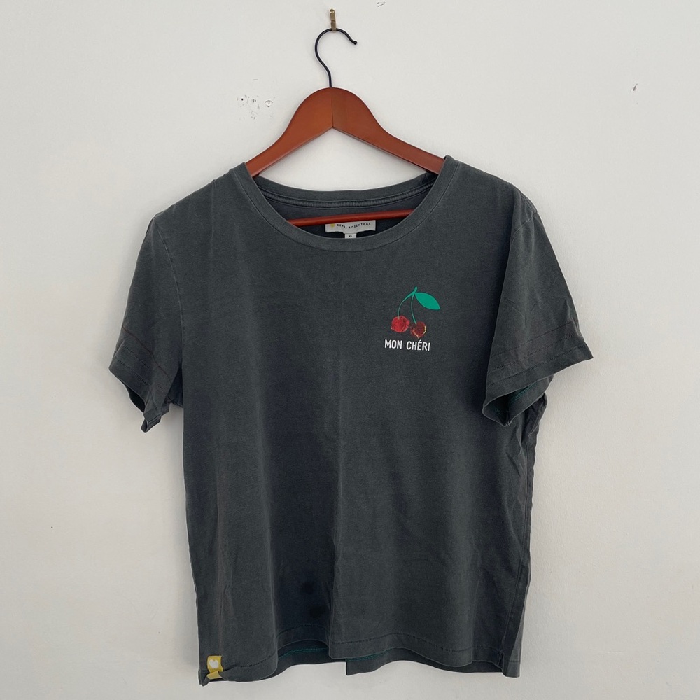 Kerri Rosenthal Black Mon Cheri T-Shirt